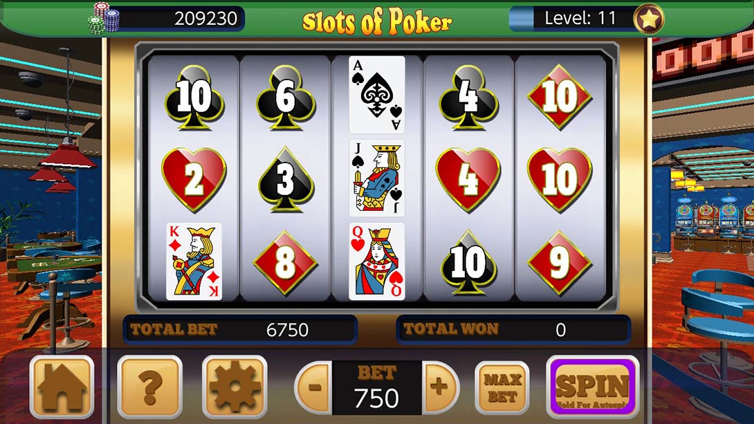 在Aces玩扑克 Slots of Poker at Aces Casino截图