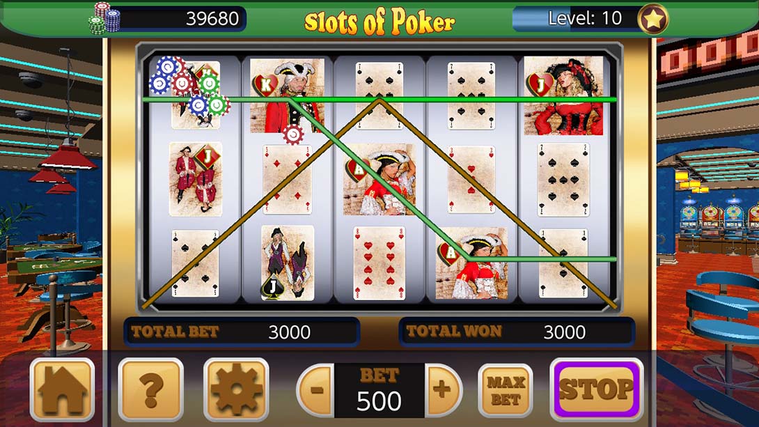 在Aces玩扑克 Slots of Poker at Aces Casino截图