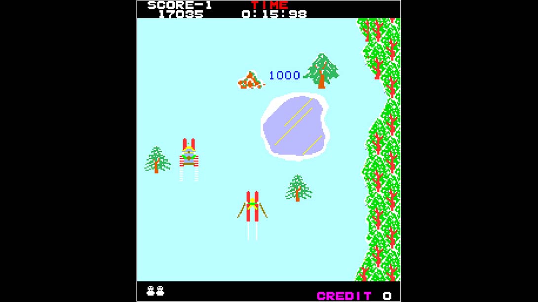 街机档案：高山滑雪 Arcade Archives ALPINE SKI截图