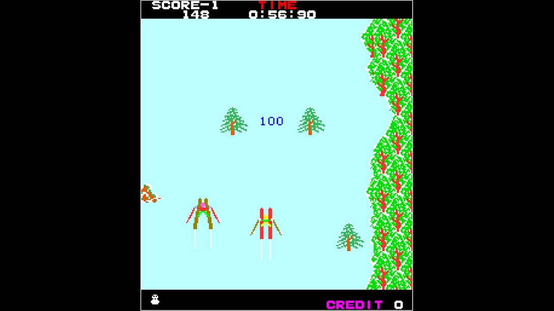 街机档案：高山滑雪 Arcade Archives ALPINE SKI截图