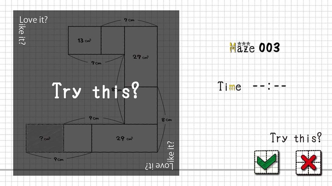 Menseki Genius: Area maze puzzles截图