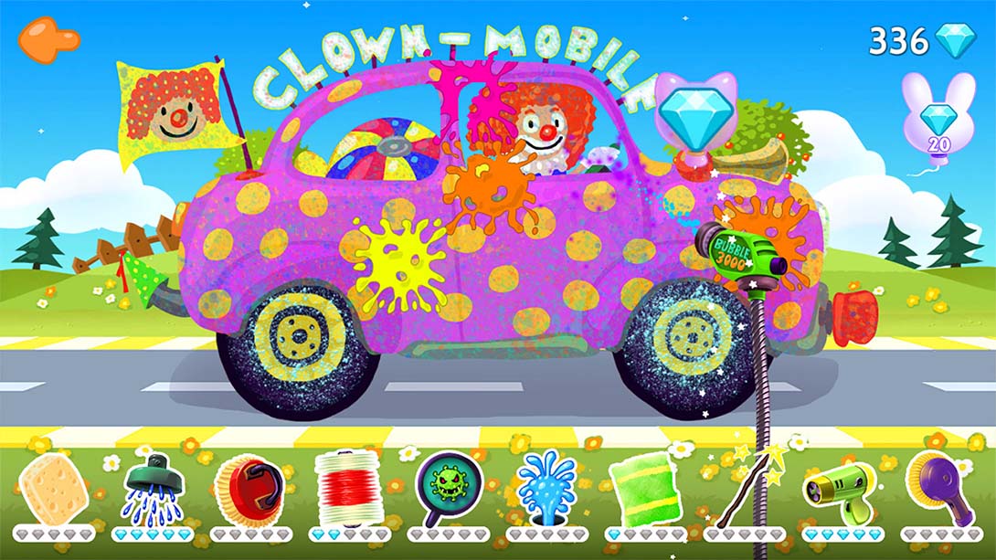 有趣的洗车 - 儿童和幼儿的卡车和汽车游戏车库Funny Car Wash - Trucks & Cars Game Garage for Kids &截图