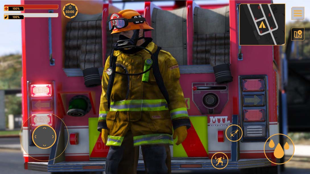 真实消防车模拟驾驶灭火 Firefighter:Car Fire Truck Sim Driving 2022 Simulator截图