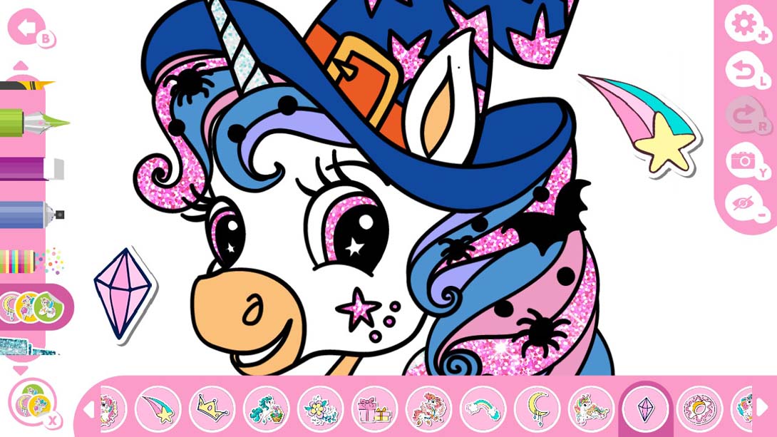 我可爱的独角兽涂色书 My Cute Unicorns - Coloring Book截图