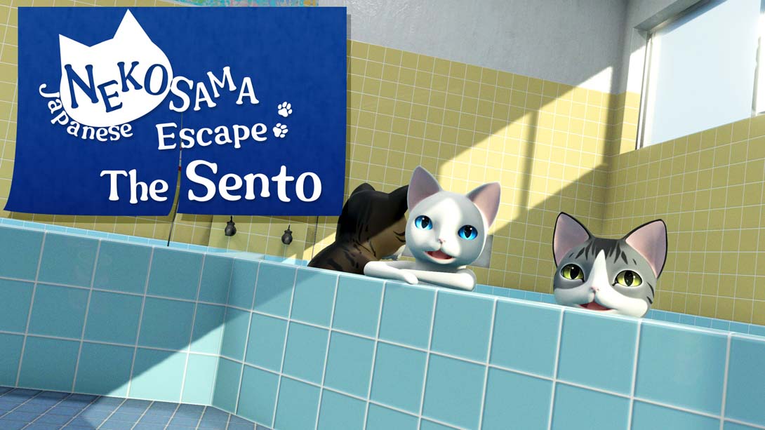 Japanese NEKOSAMA Escape The Sento