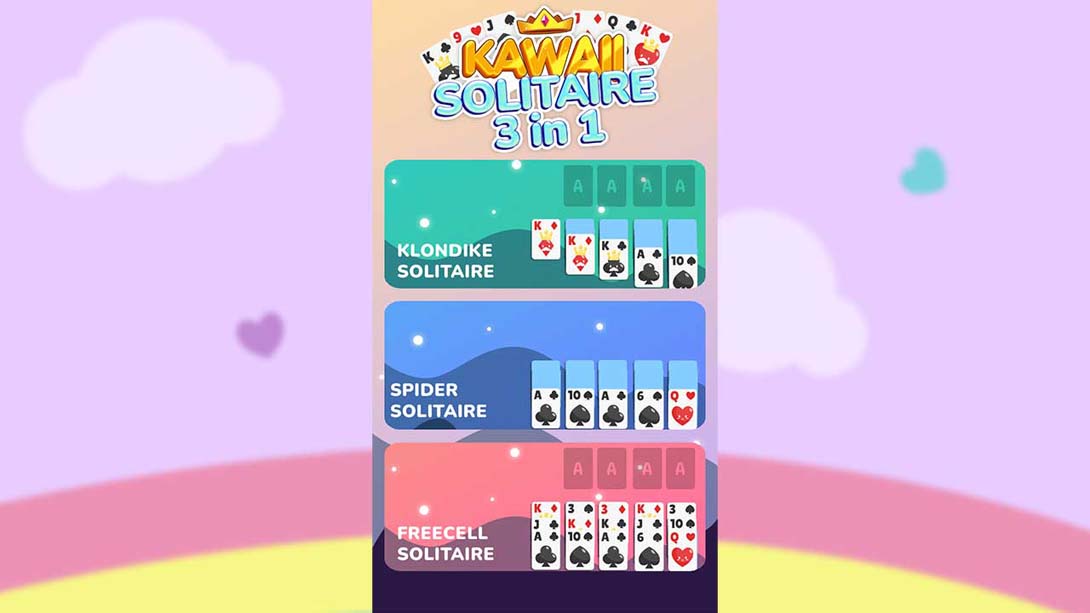 Kawaii Soliatire 3 in 1截图