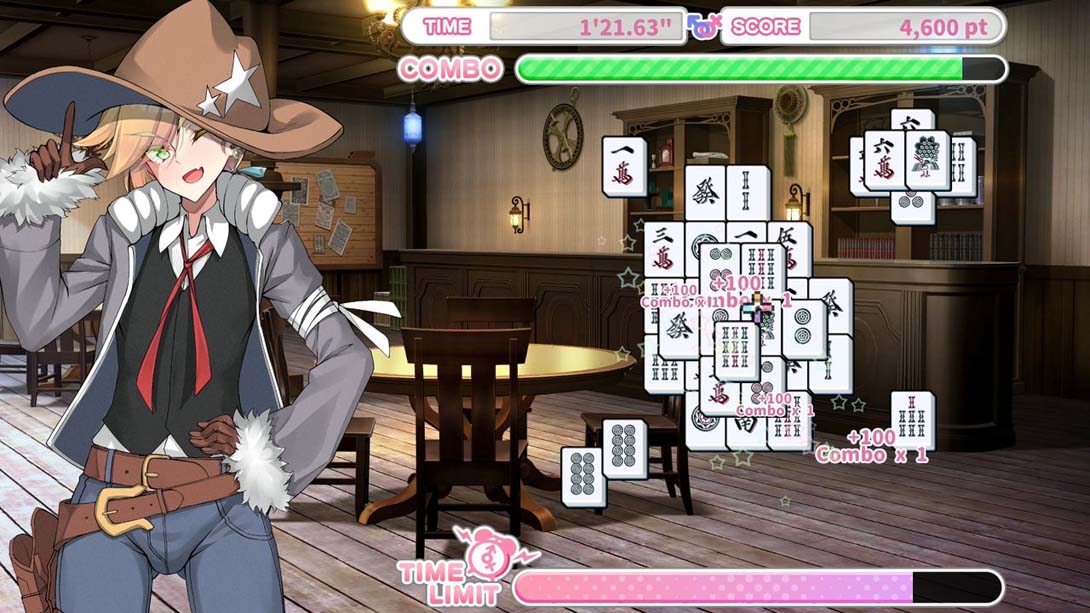 Otoko Cross: Pretty Boys Mahjong Solitaire截图