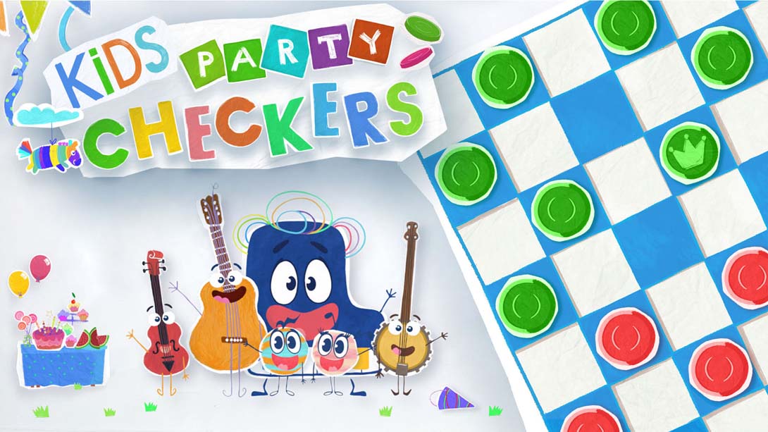 儿童派对跳棋 .Kids Party Checkers