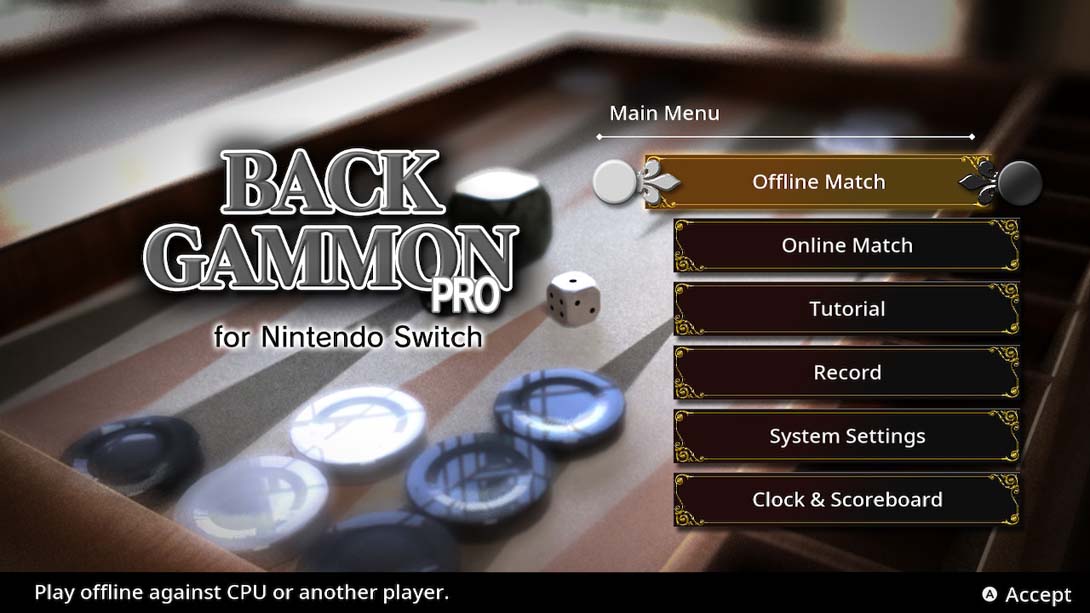 西洋双陆棋专业版 BACKGAMMON PRO for Nintendo Switch截图