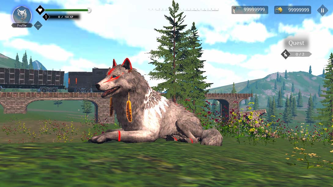 狼生存模拟器 Wolf Simulator: RPG Survival Animal Battle截图